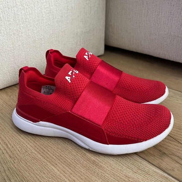 APL ♡ Techloom Bliss Sneakers in Red & White - Picture 8 of 12